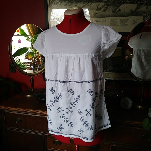 Boho Girls Top, Hippie Shirt, embroidered Tee - Picture 4 of 6